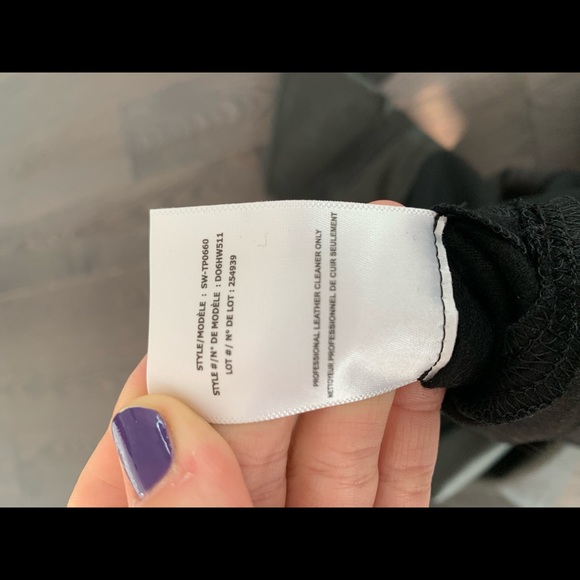 Helmut Lang Lamb Leather and Wool Sweatshirt - Picture 8 of 10